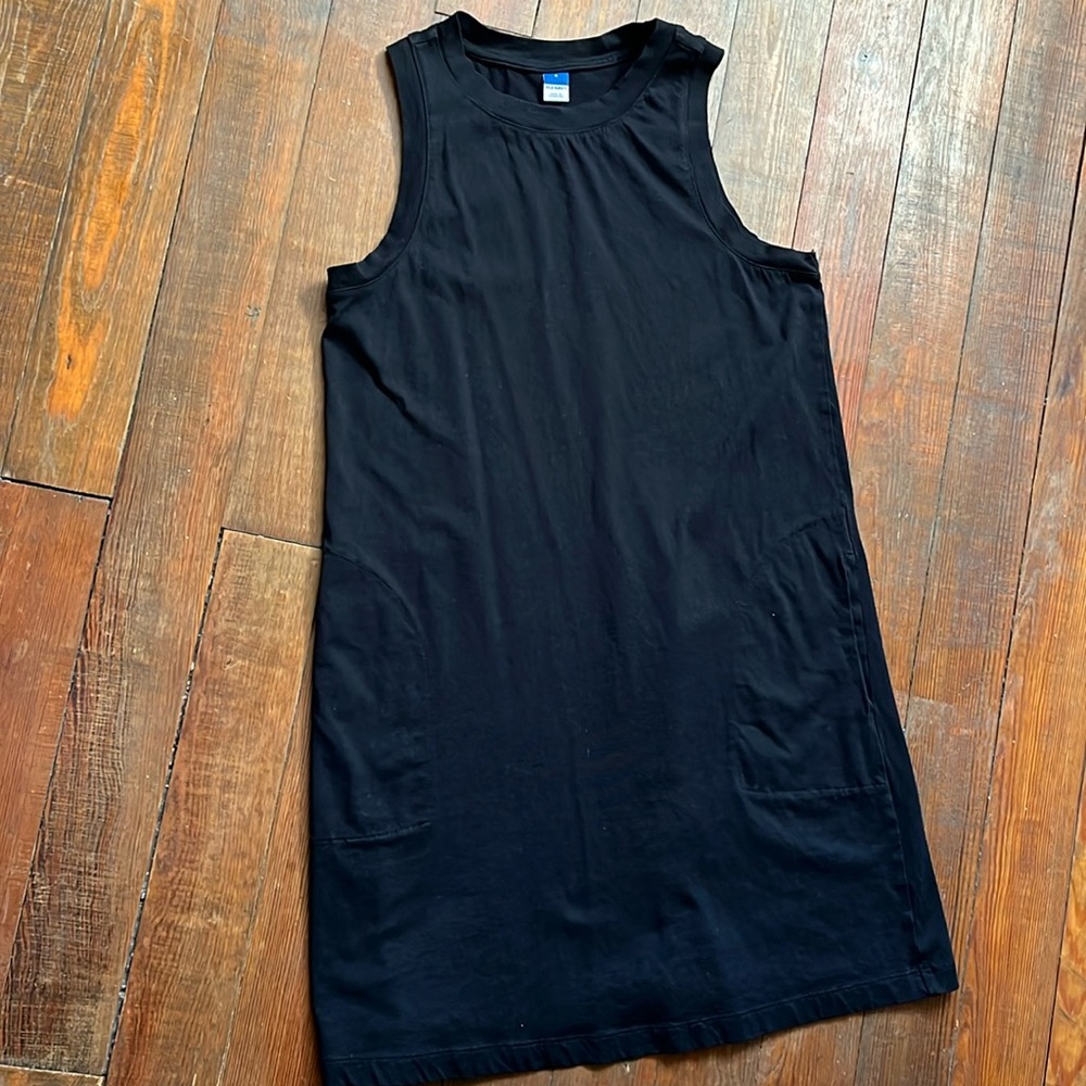 Excellent Used Condition. Sleeveless Cotton Tank Dress with Pockets.